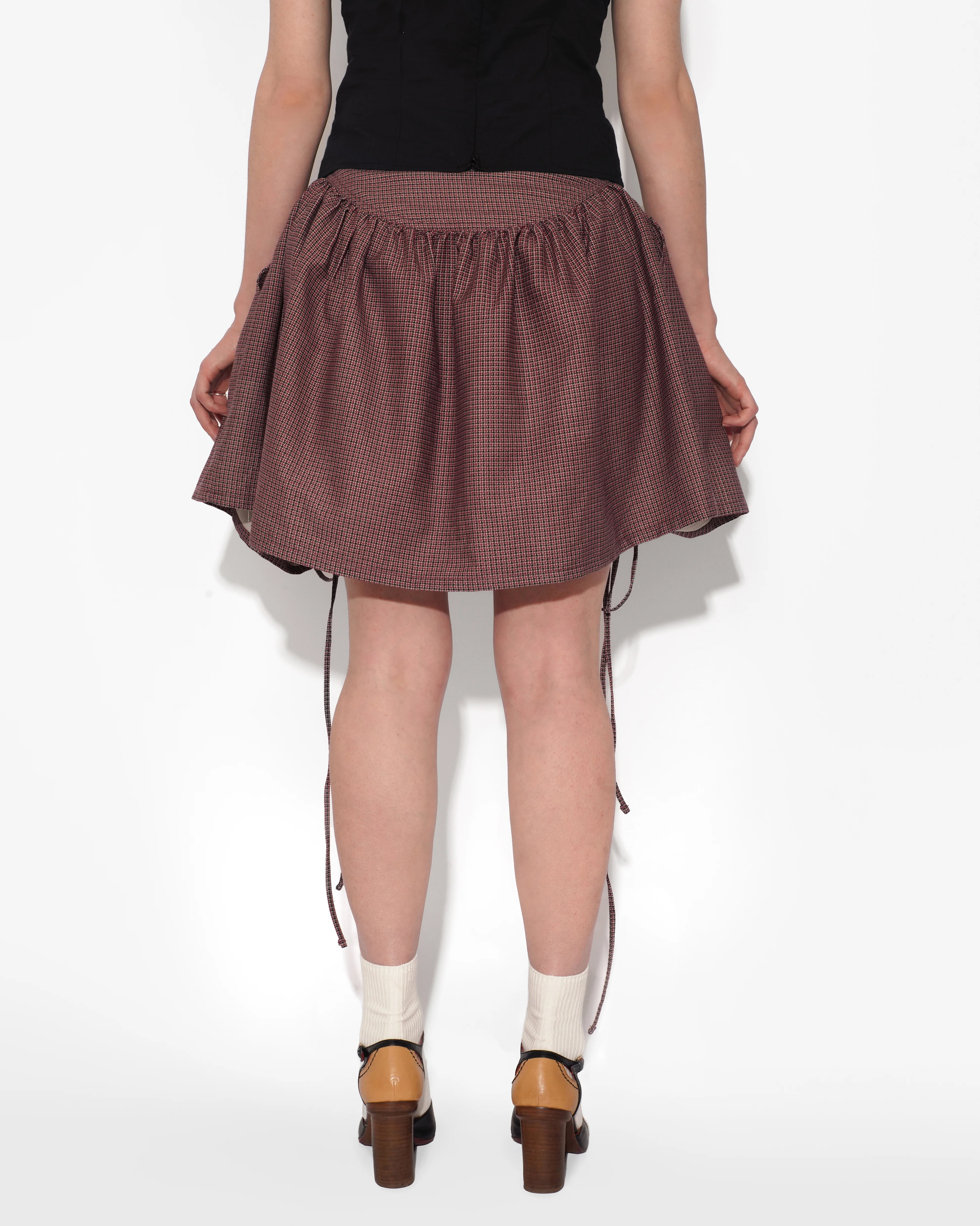 BUTTERFLY SKIRT IN HOUNDSTOOTH - Image 6