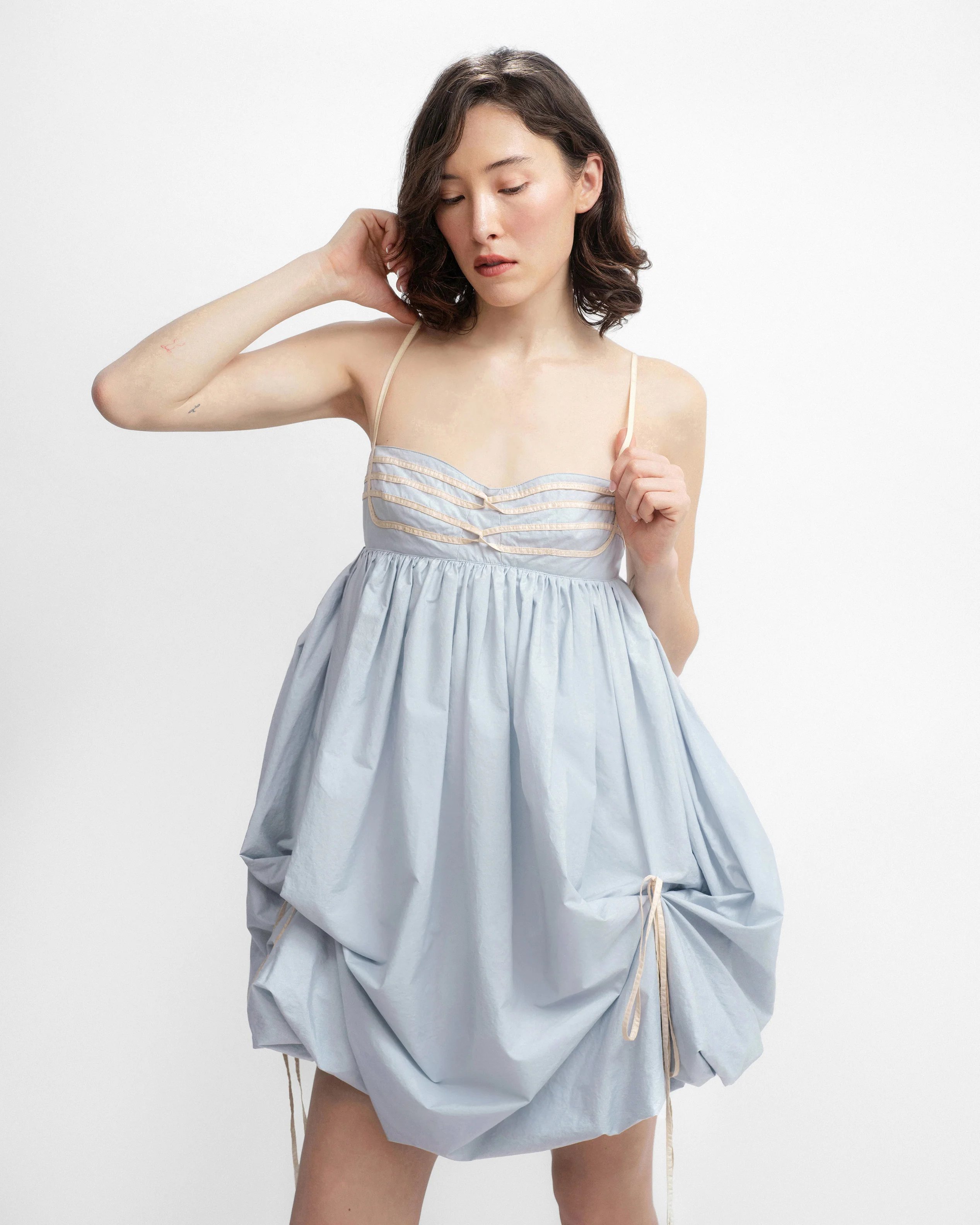 IVY DRESS IN ICE BLUE - Image 4