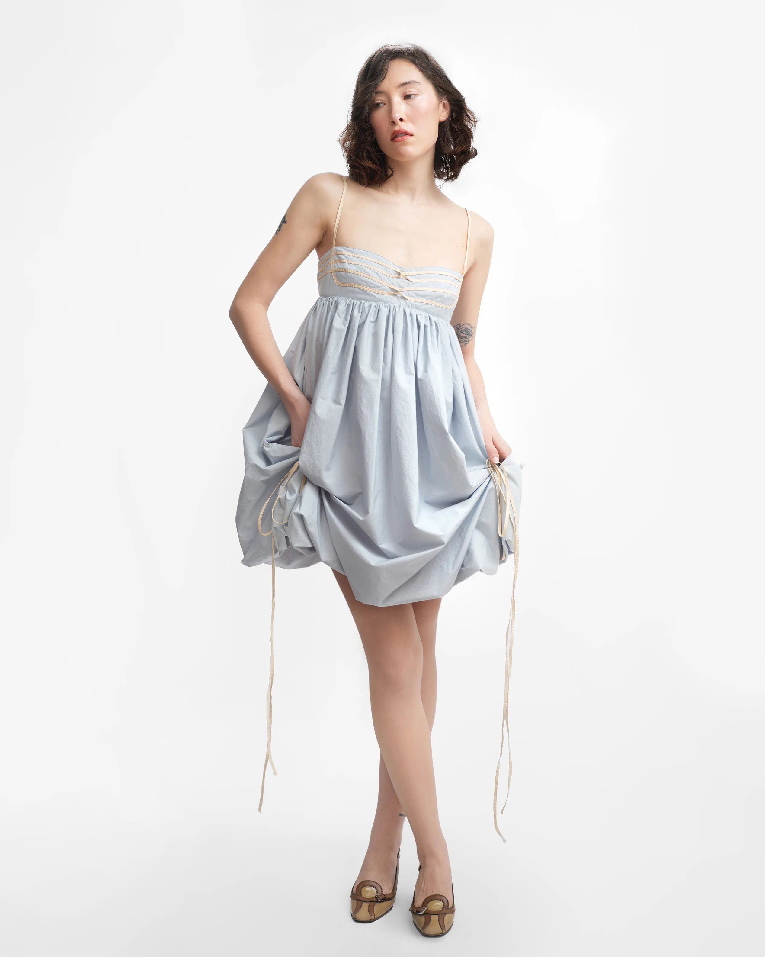 IVY DRESS IN ICE BLUE - Image 7