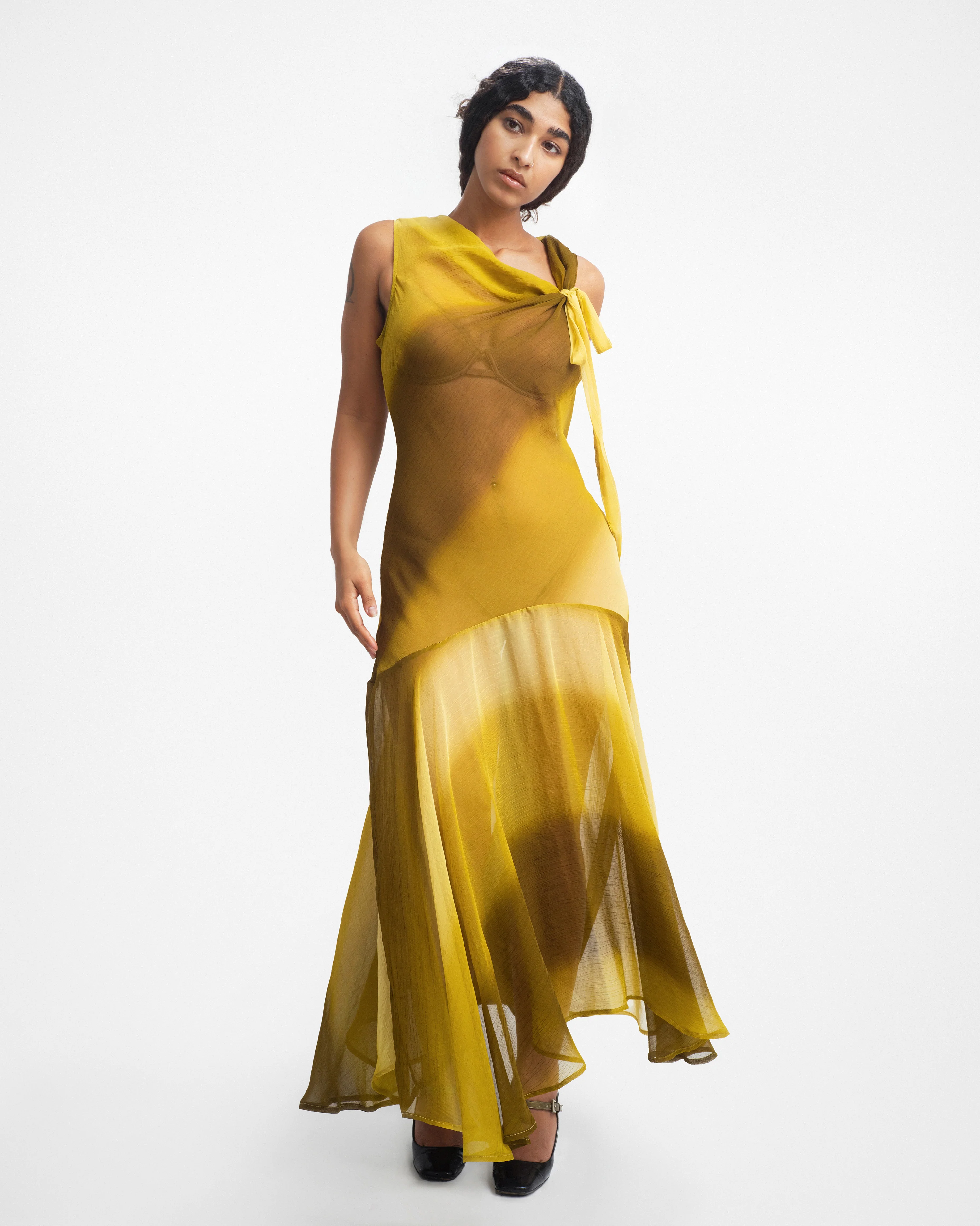 MAYA DRESS IN MOSS - Image 3