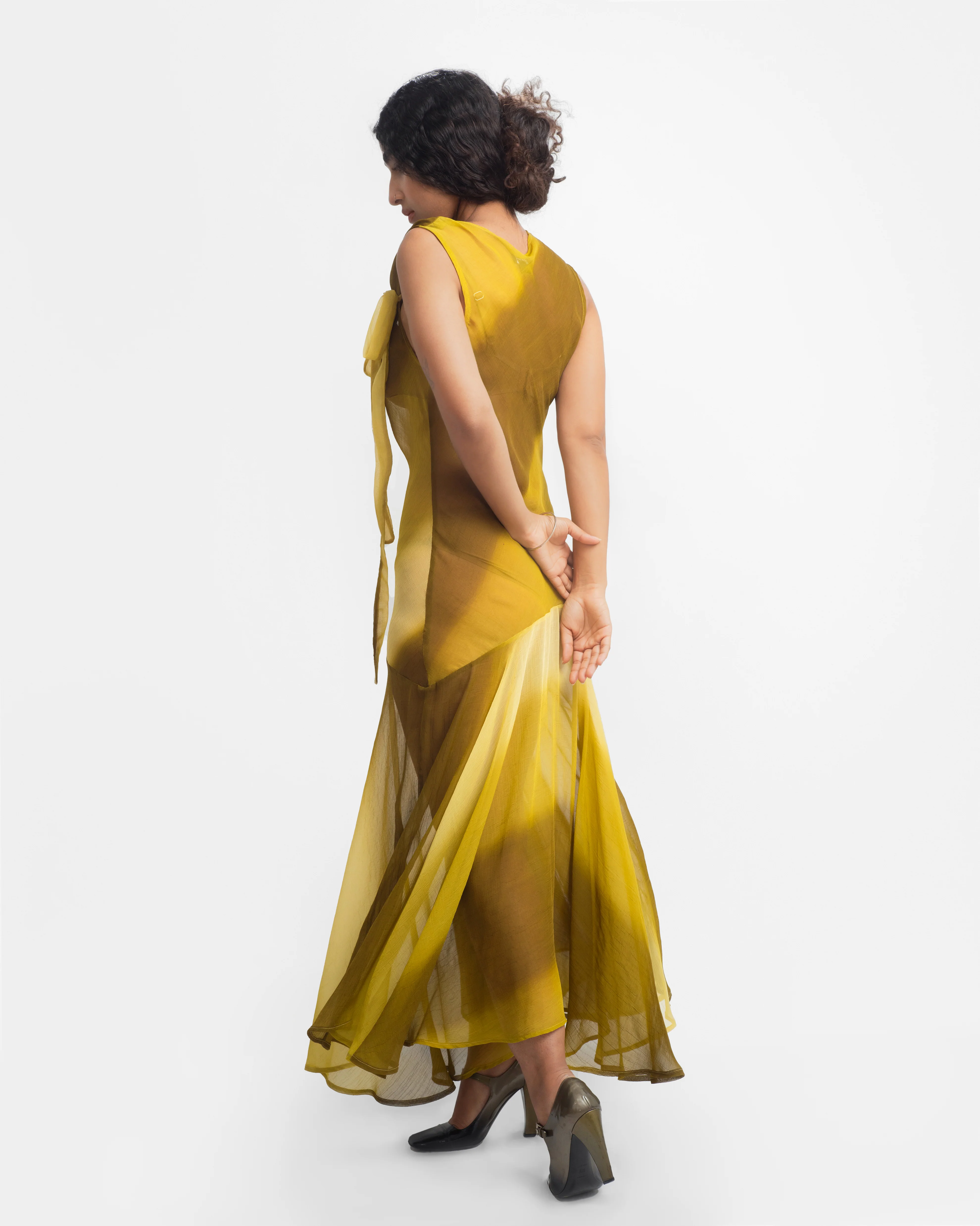 MAYA DRESS IN MOSS - Image 6