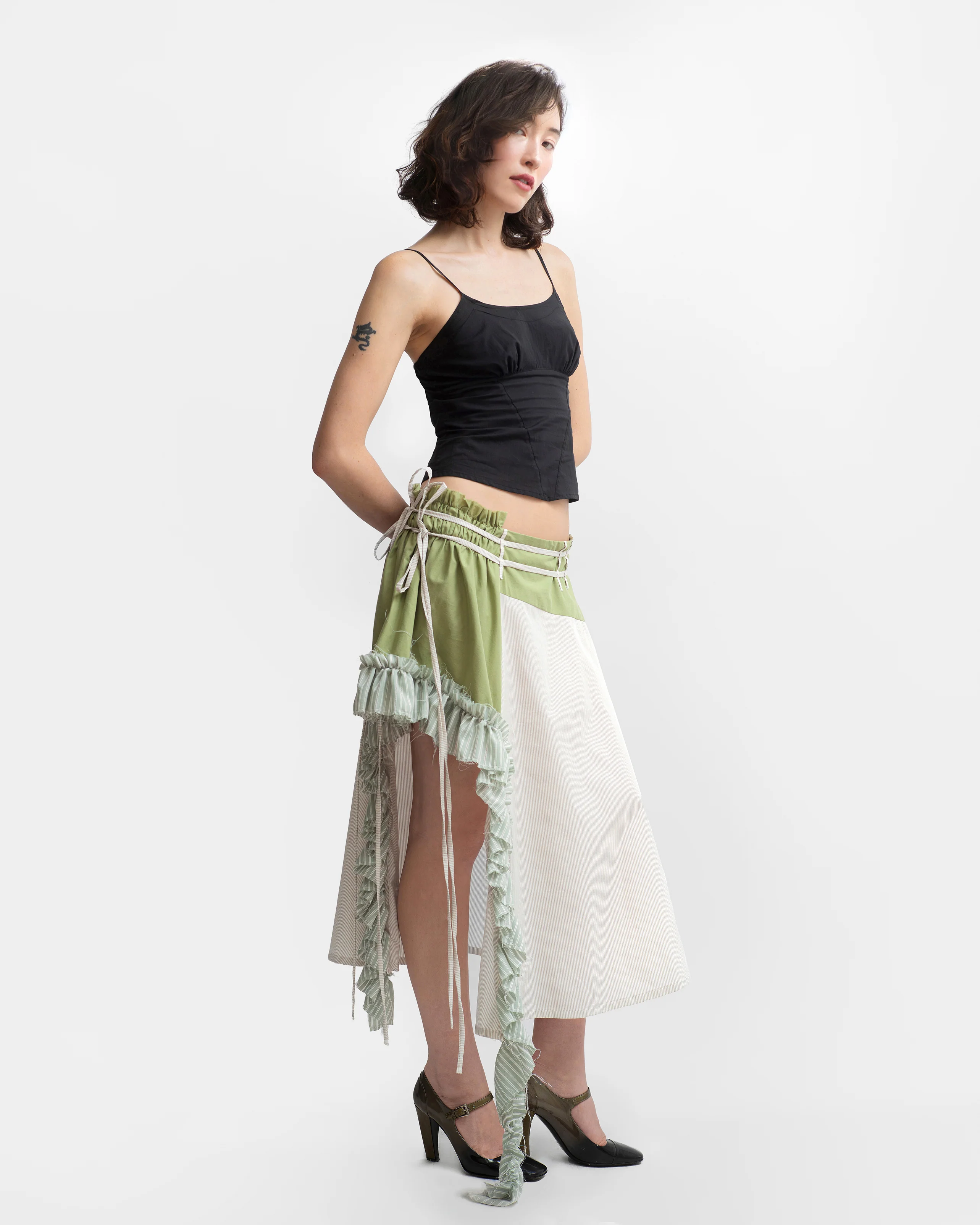 MOLLY SKIRT IN MOSS - Image 4
