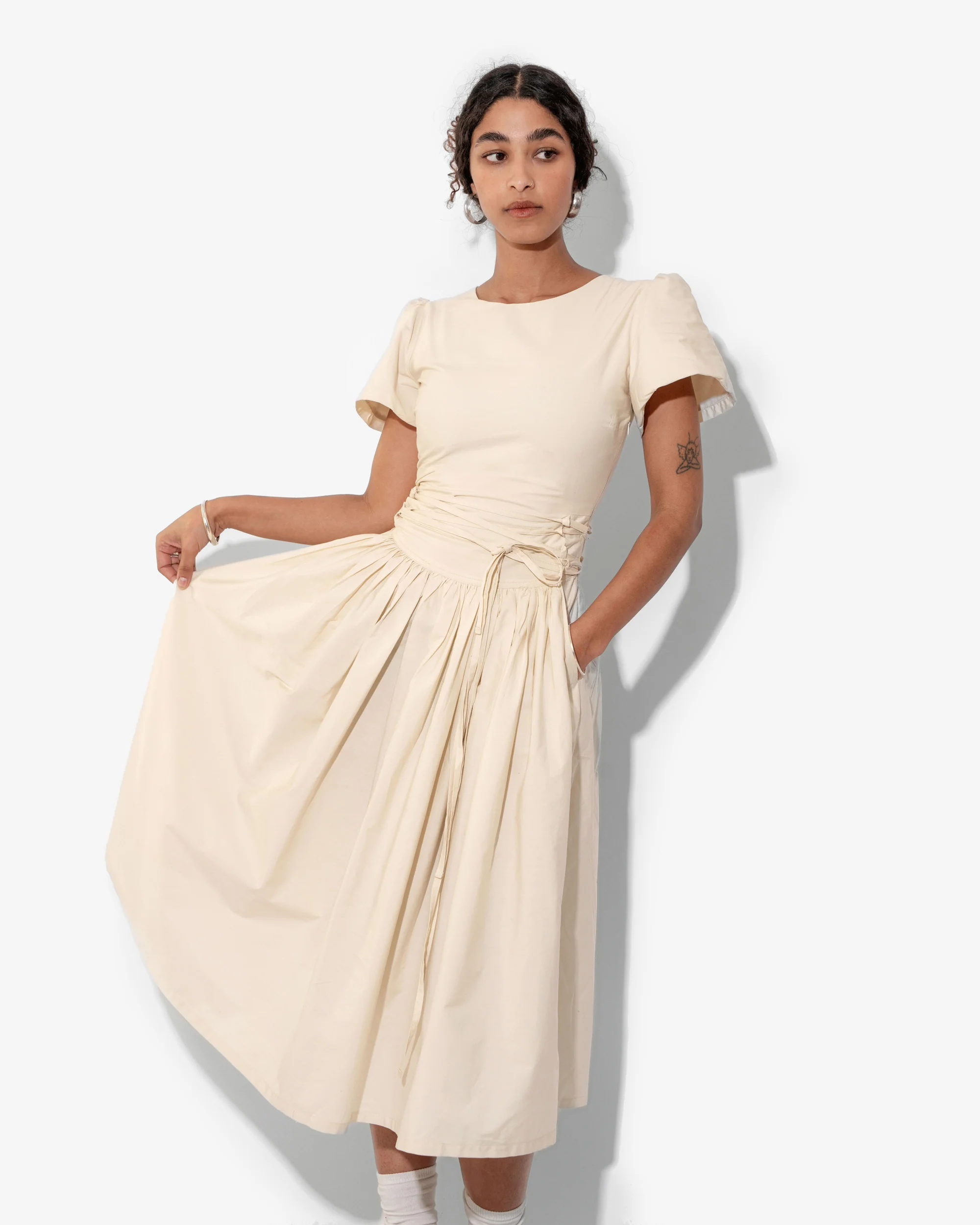 MONDAY DRESS IN IVORY - Image 3