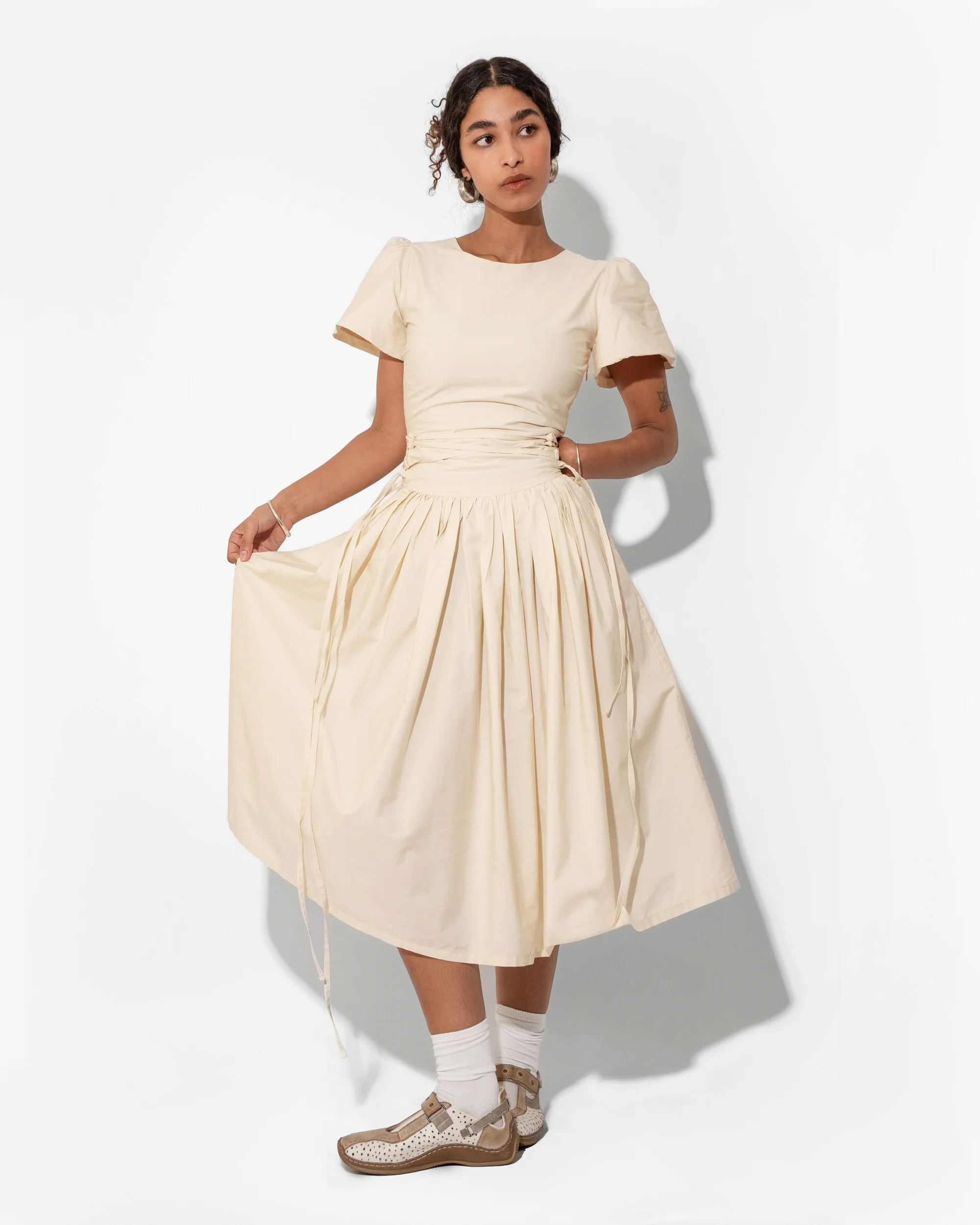 MONDAY DRESS IN IVORY - Image 5