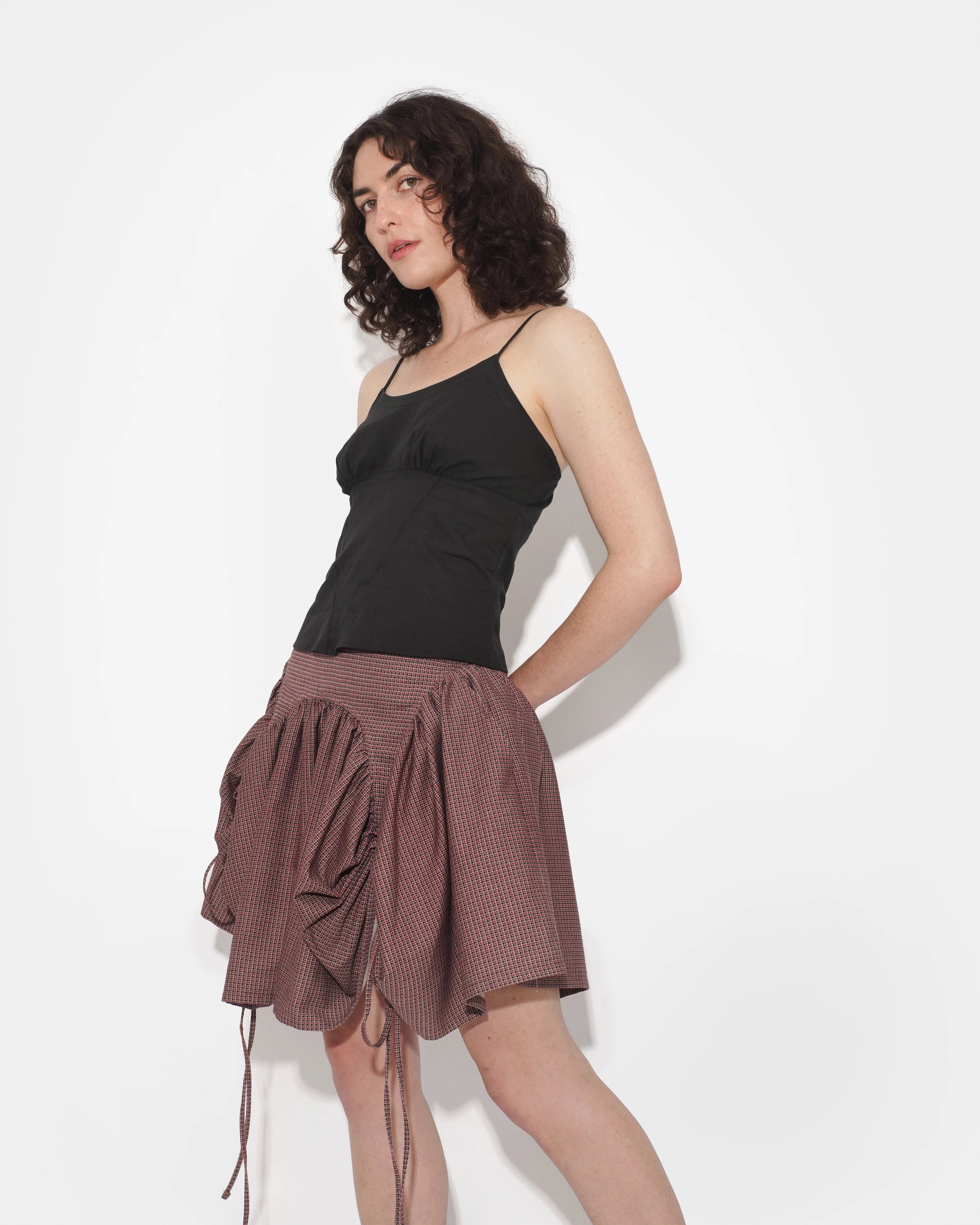 PEARL CAMISOLE IN CHARCOAL - Image 5