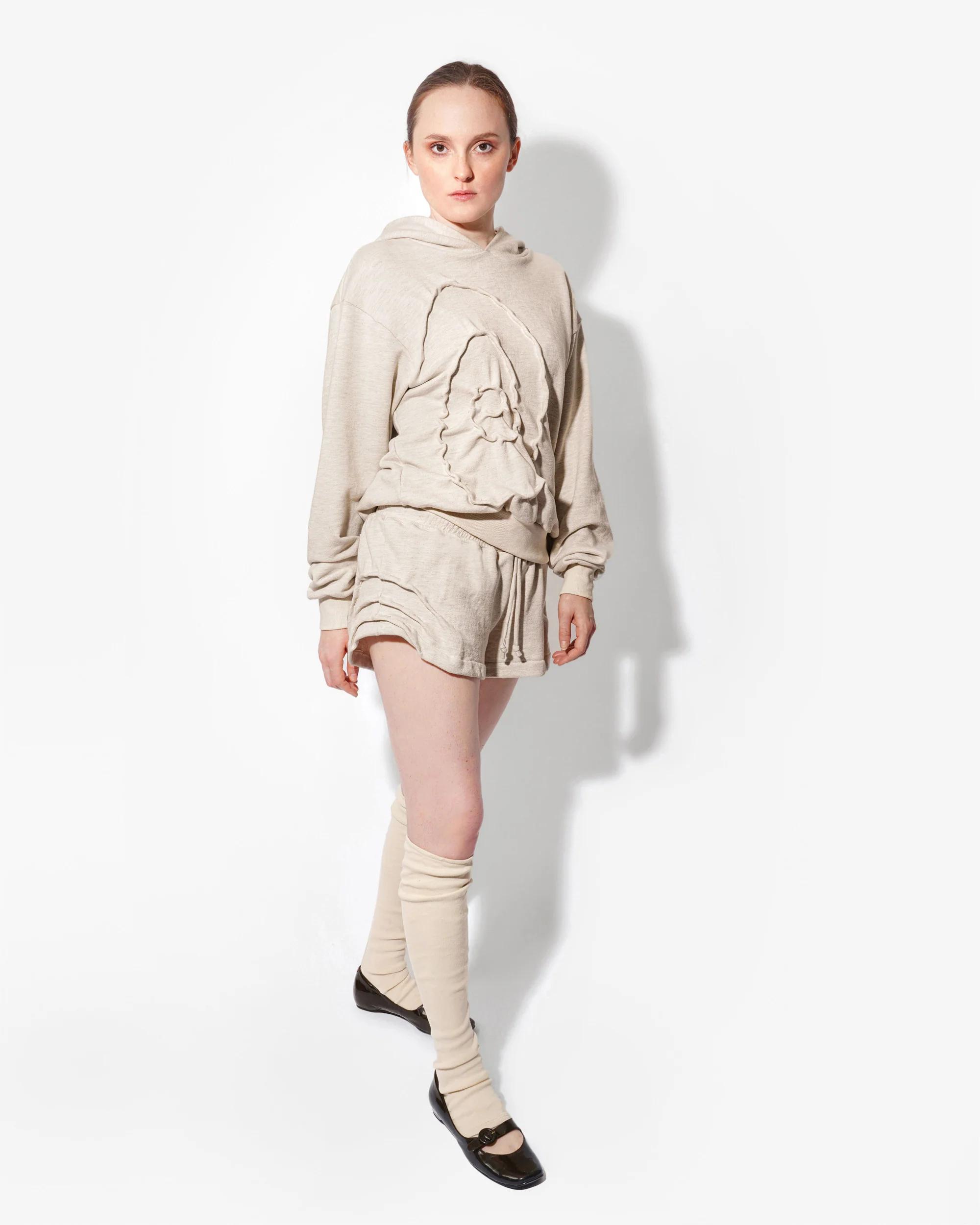 RIPPLE SHORTS IN OAT - Image 3